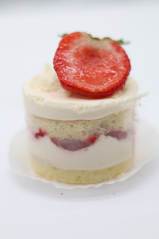 White Alaska with Fresh Strawberries